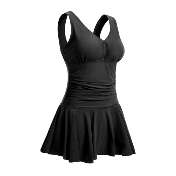 NWT, Medium Women's One Piece Swimsuits Tummy Control Swim Dresses Swimsuit. - Picture 1 of 11